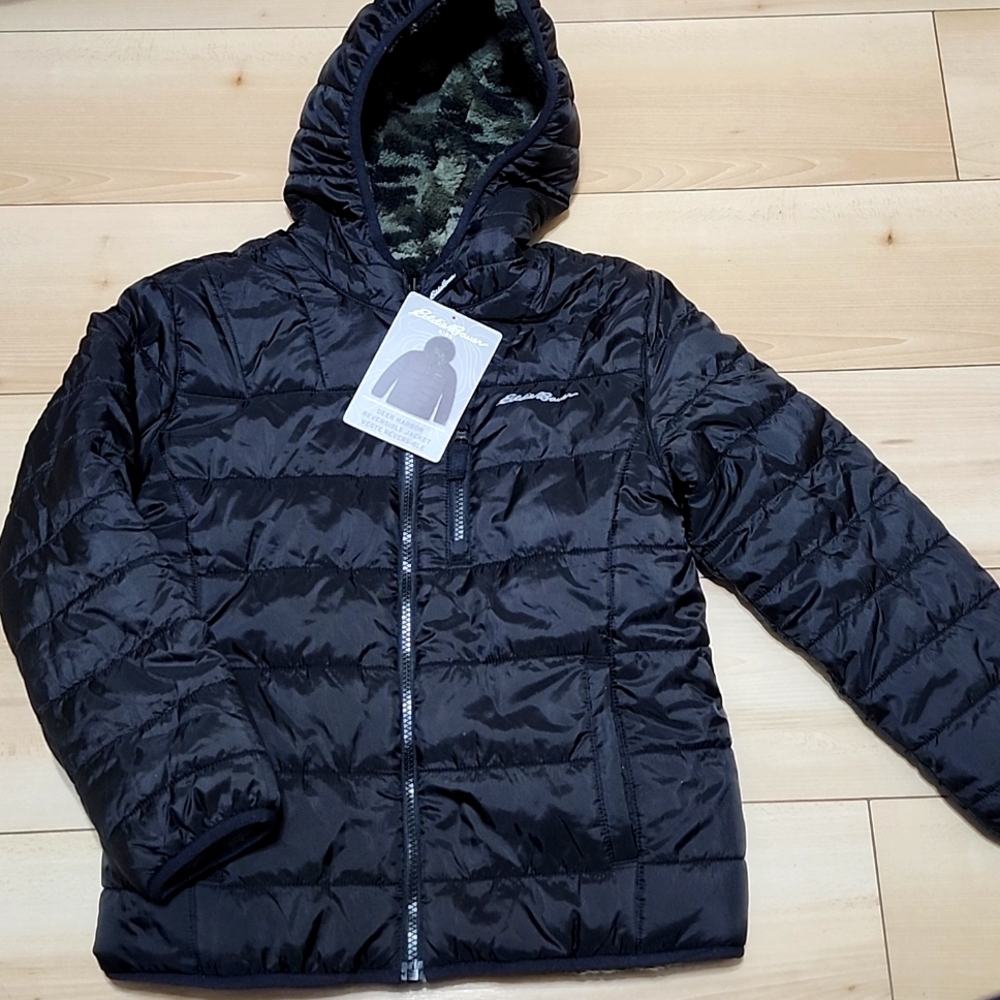 Eddie bauer kids deer harbor reversible jacket
